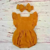Organic Cotton Summer Baby Girl Playsuit - Jessiz Boutique