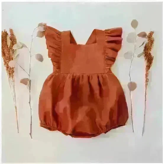Organic Cotton Summer Baby Girl Playsuit - Jessiz Boutique