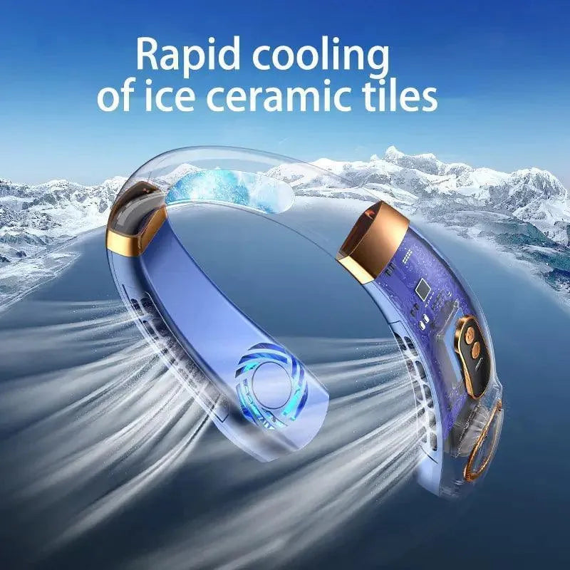 Portable LED Display Hanging Neck Fan Air Conditioner - Jessiz Boutique