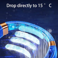 Portable LED Display Hanging Neck Fan Air Conditioner - Jessiz Boutique