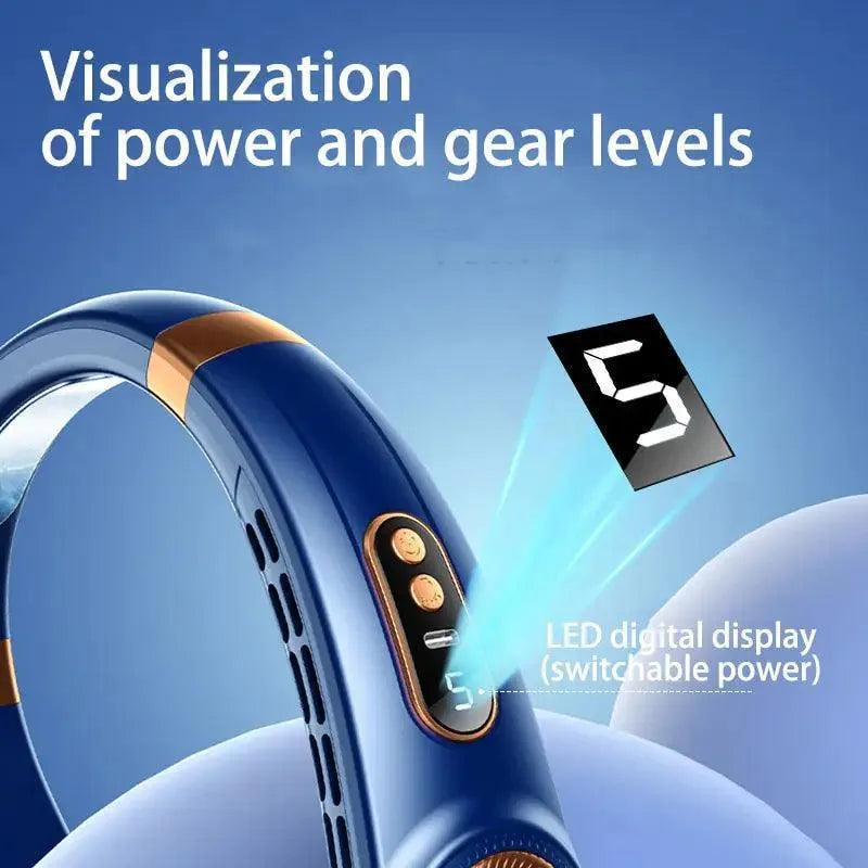 Portable LED Display Hanging Neck Fan Air Conditioner - Jessiz Boutique