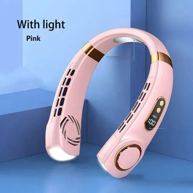 Portable LED Display Hanging Neck Fan Air Conditioner - Jessiz Boutique