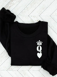 Queen of Hearts Valentine Sweatshirt - Jessiz Boutique