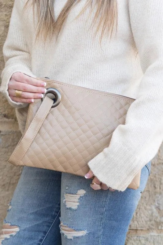 Quilted Wristlet Clutch - Jessiz Boutique