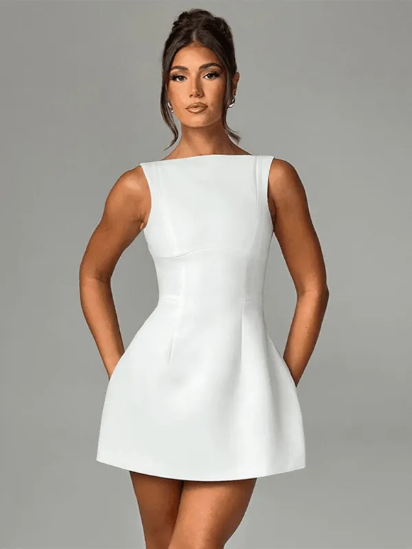 Slim Backless Tank Dress - Jessiz Boutique