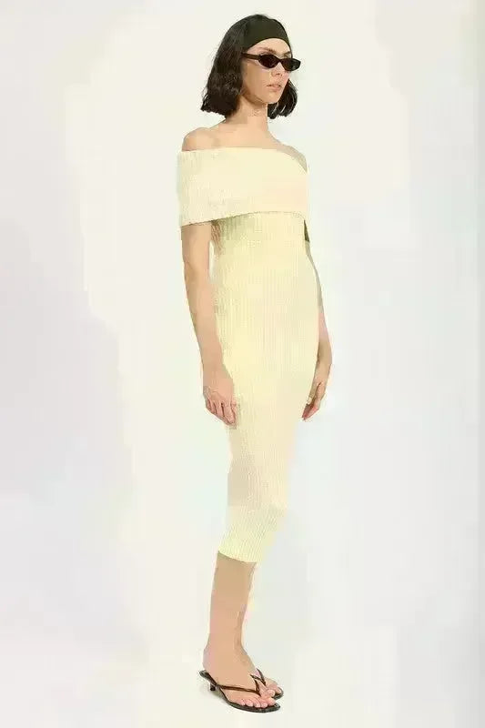 Strapless Bodycon Midi Dress - Jessiz Boutique