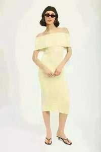 Strapless Bodycon Midi Dress - Jessiz Boutique