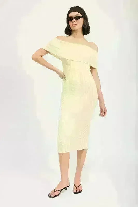 Strapless Bodycon Midi Dress - Jessiz Boutique