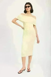 Strapless Bodycon Midi Dress - Jessiz Boutique