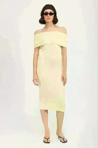 Strapless Bodycon Midi Dress - Jessiz Boutique