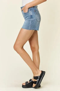 Judy Blue High Waist Rhinestone Decor Denim Shorts - Jessiz Boutique