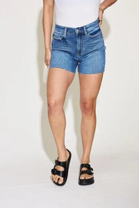 Judy Blue High Waist Slim Denim Shorts - Jessiz Boutique