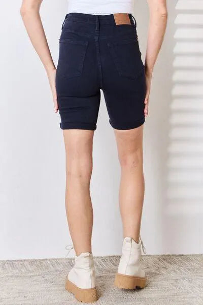 Judy Blue High Waist Tummy Control Bermuda Shorts - Jessiz Boutique