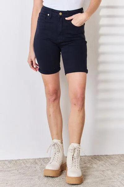 Judy Blue High Waist Tummy Control Bermuda Shorts - Jessiz Boutique