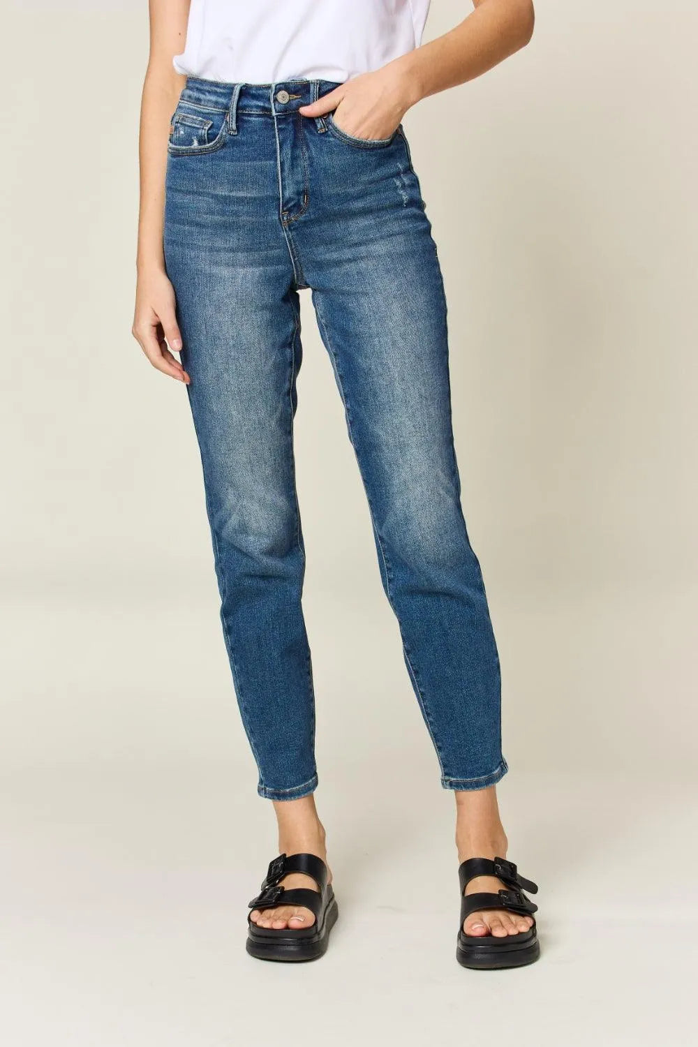 Judy Blue Tummy Control High Waist Slim Jeans - Jessiz Boutique