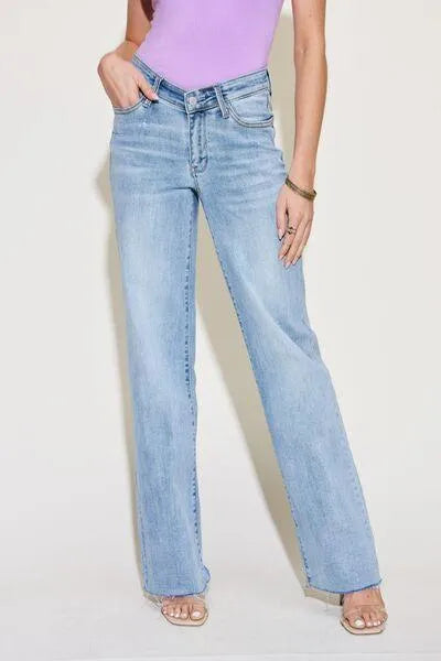 Judy Blue V Front Waistband Straight Jeans - Jessiz Boutique