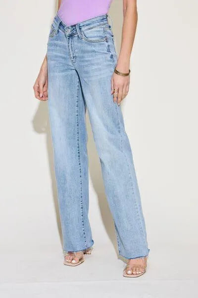 Judy Blue V Front Waistband Straight Jeans - Jessiz Boutique