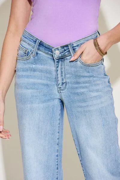 Judy Blue V Front Waistband Straight Jeans - Jessiz Boutique
