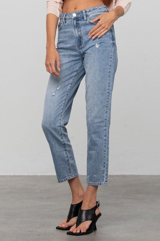 Insane Gene High Rise Straight Jeans - Jessiz Boutique