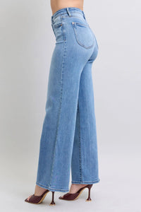 Judy Blue Full Size Wide Leg Jeans with Pockets