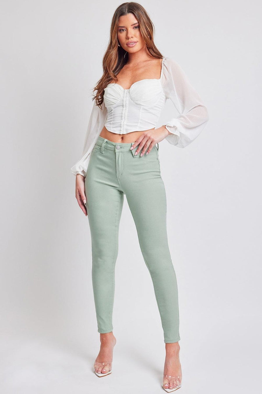 YMI Jeanswear Hyperstretch Mid-Rise Skinny Jeans - Jessiz Boutique