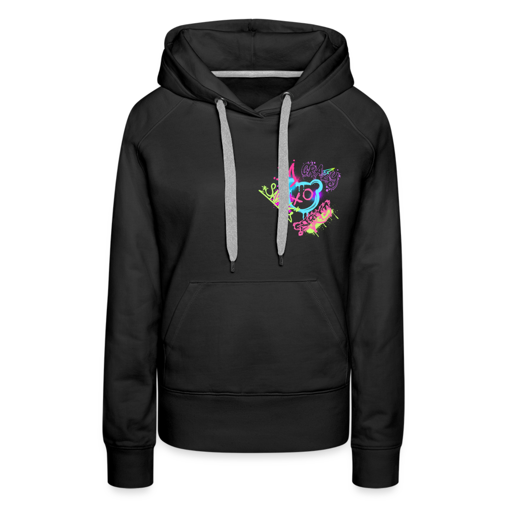 Never Stop Dreaming Premium Graffiti Hoodie - black