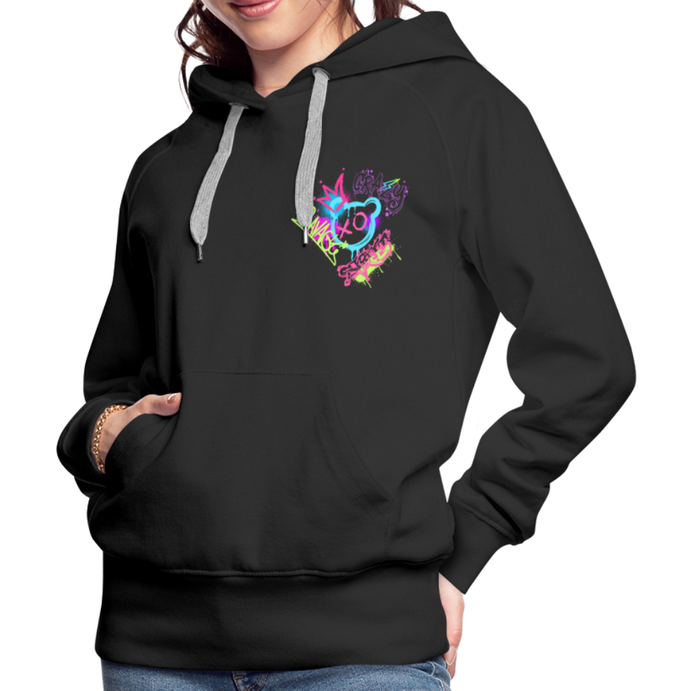 Never Stop Dreaming Premium Graffiti Hoodie - black