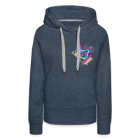 Never Stop Dreaming Premium Graffiti Hoodie - heather denim