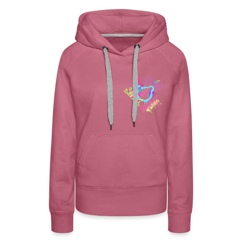 Never Stop Dreaming Premium Graffiti Hoodie - mauve