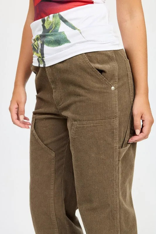 Corduroy Pants with Pockets