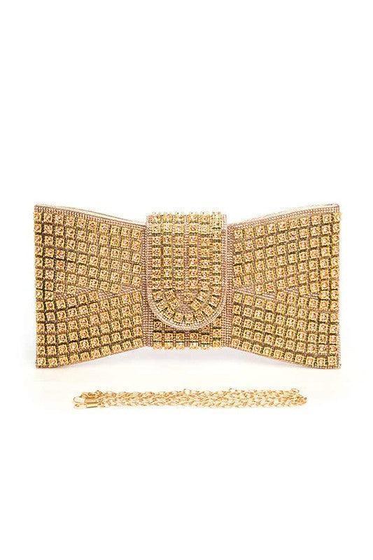 Rhinestone Bowtie Iconic Clutch Bag