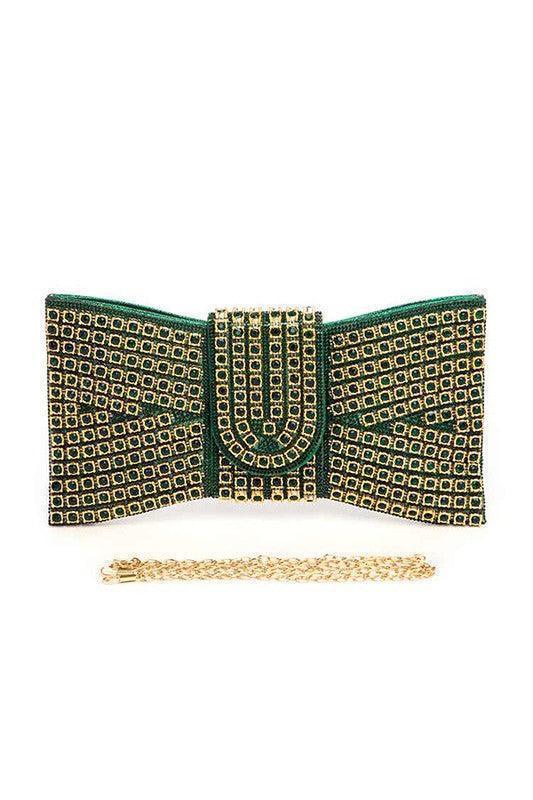 Rhinestone Bowtie Iconic Clutch Bag