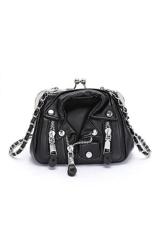 Iconic Leather Jacket Swing Bag