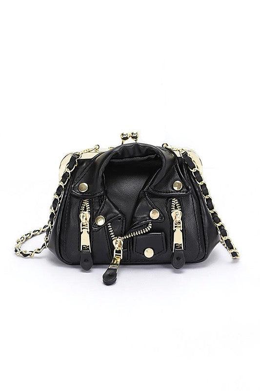 Iconic Leather Jacket Swing Bag