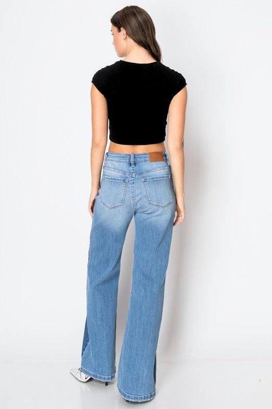 Tummy Control Jeans 90'S Vintage High Rise Wide Jeans