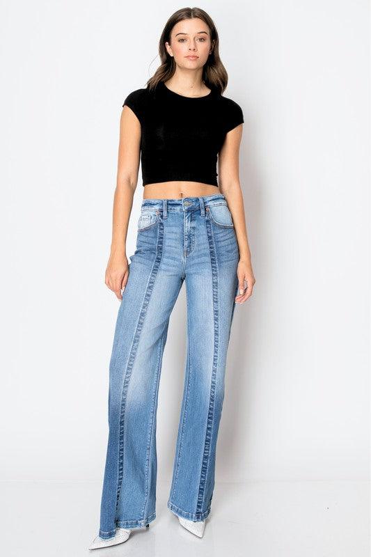 Tummy Control Jeans 90'S Vintage High Rise Wide Jeans