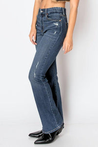 Corset Jeans High Rise Phone Pocket Bootcut