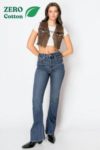 Corset Jeans High Rise Phone Pocket Bootcut