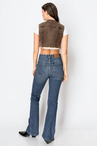 Corset Jeans High Rise Phone Pocket Bootcut