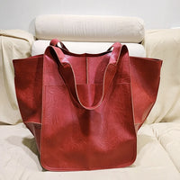 Vintage Large Capacity Soft Leather Tote Bag