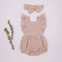 Organic Cotton Summer Baby Girl Playsuit