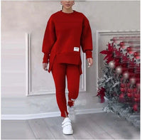 Women's Long-sleeved Sweater with Leggings Set