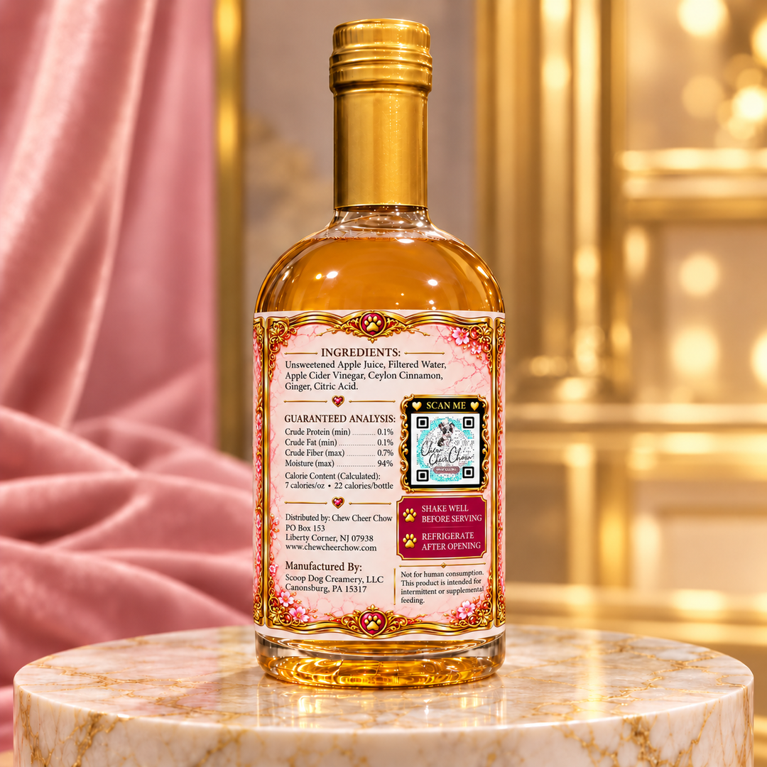 Pawquila Gold – Apple-Infused Non-Alcoholic Dog Mocktail | 375 mL