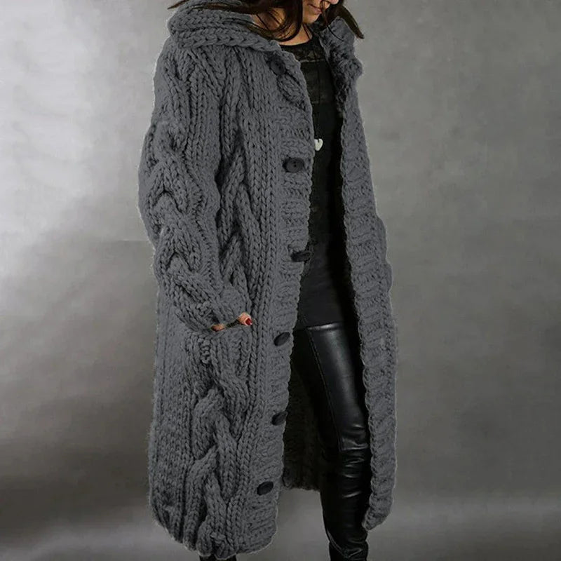 Women's Cardigan Large Size Sweater Coat