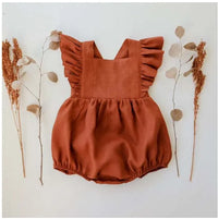 Organic Cotton Summer Baby Girl Playsuit