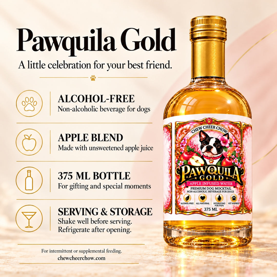 Pawquila Gold dog beverage product benefits