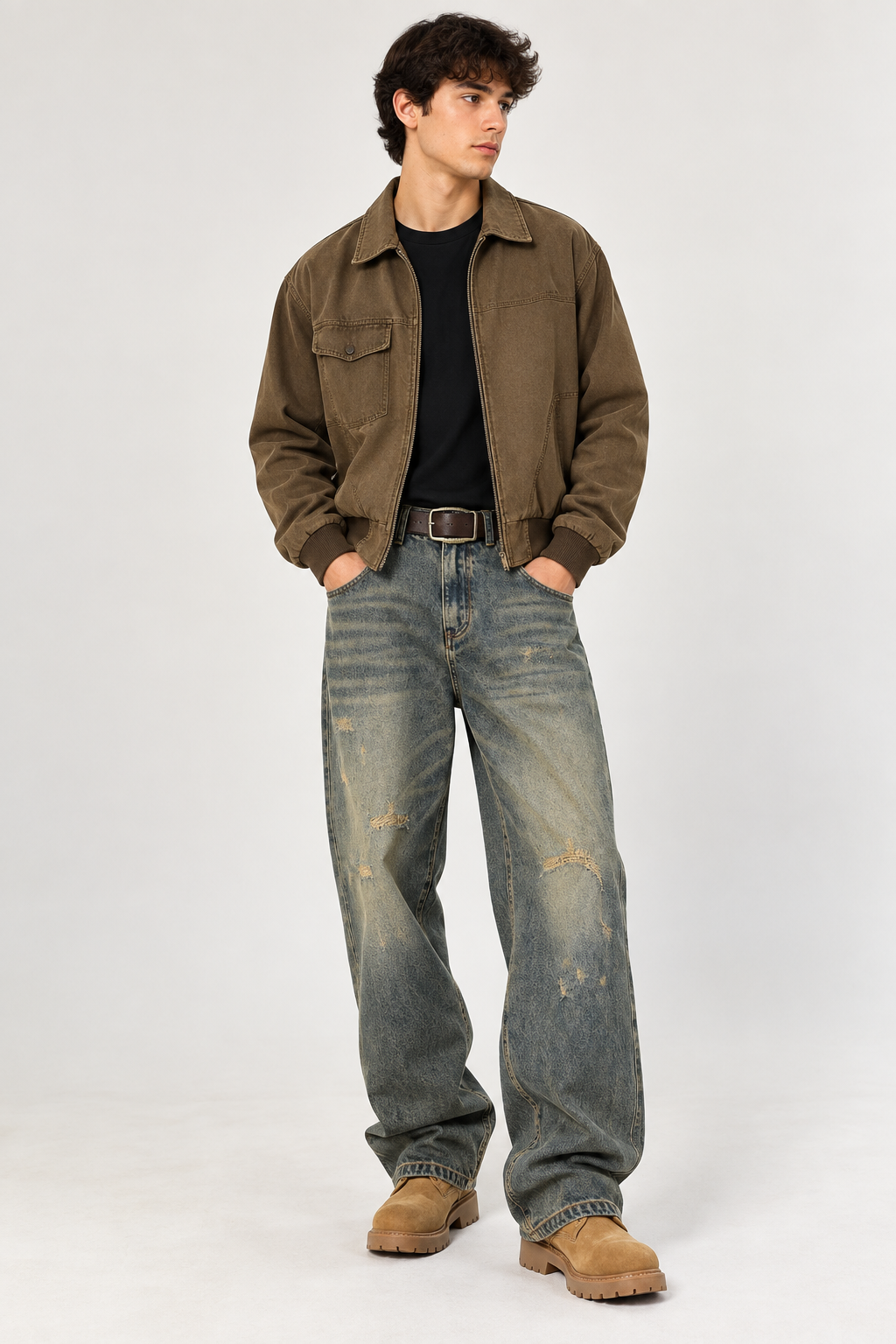 The Camden Vintage-Wash Baggy Jeans