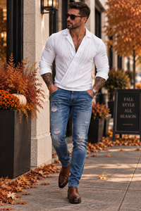The Sterling Men’s Textured Long-Sleeve Pullover