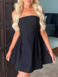 Waist Tube Top Short Evening Dress