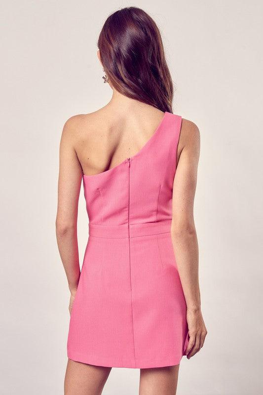 Asymmetric One Shoulder Dress - Jessiz Boutique